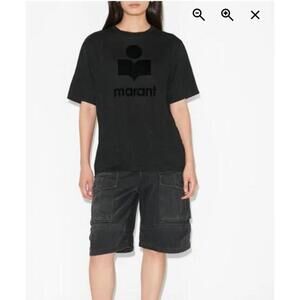 Isabel Marant Étoile Zewel Black Logo T-Shirt